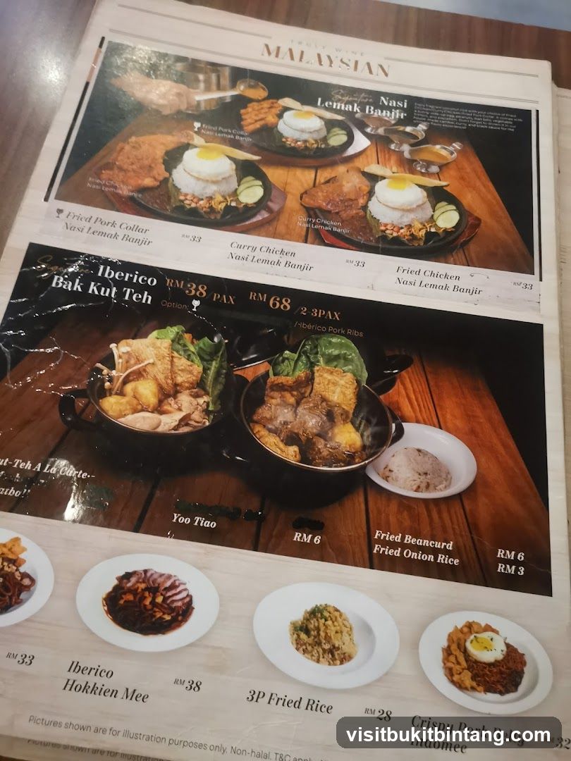 Malaysian Menu