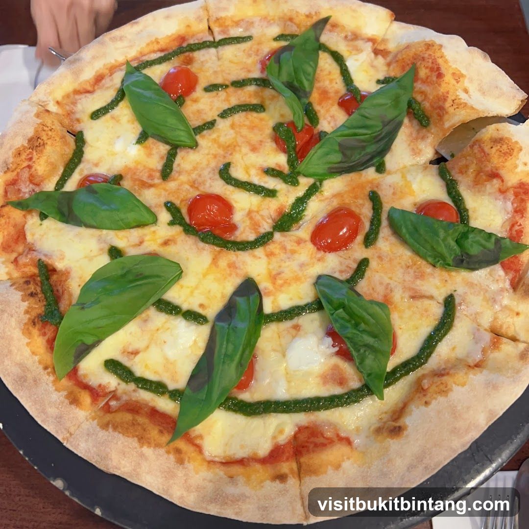 Pizza with Cherry Tomatoes and Basil