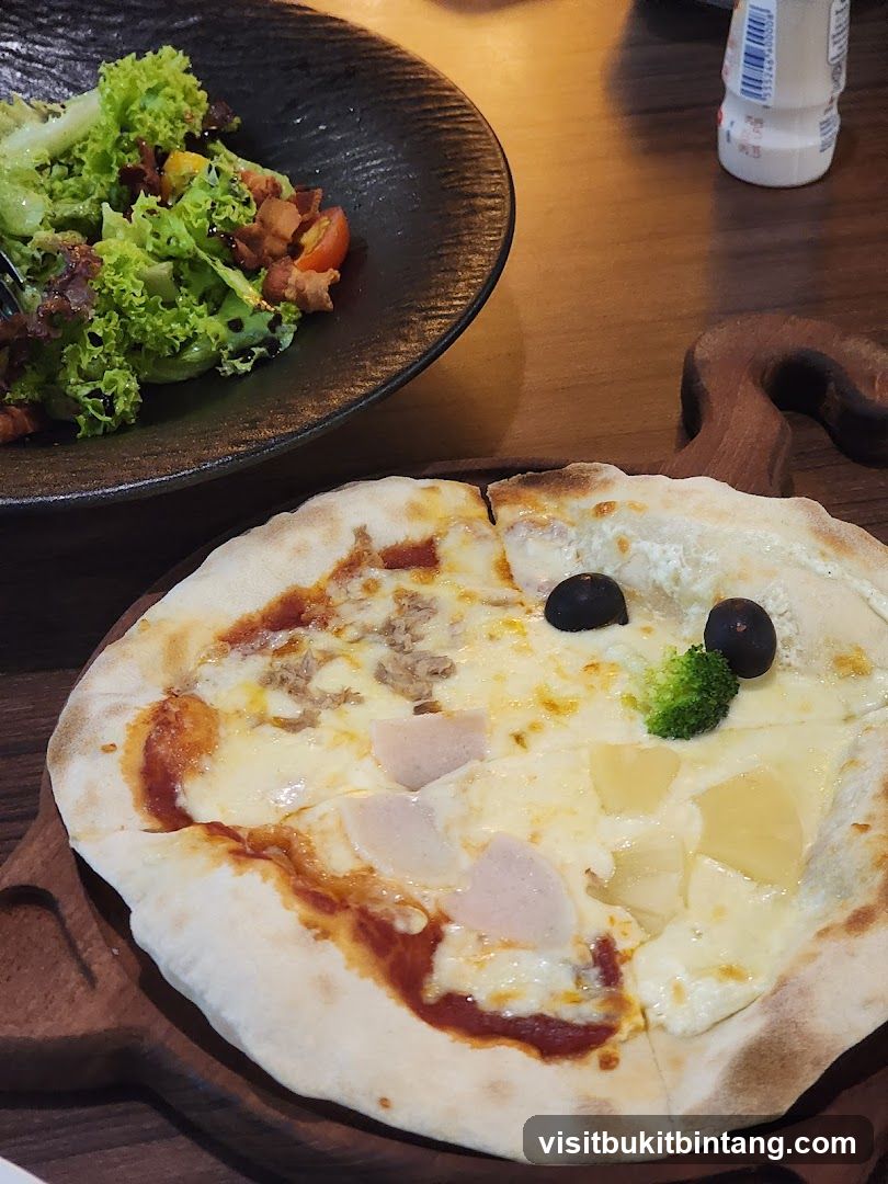 Pizza and Salad