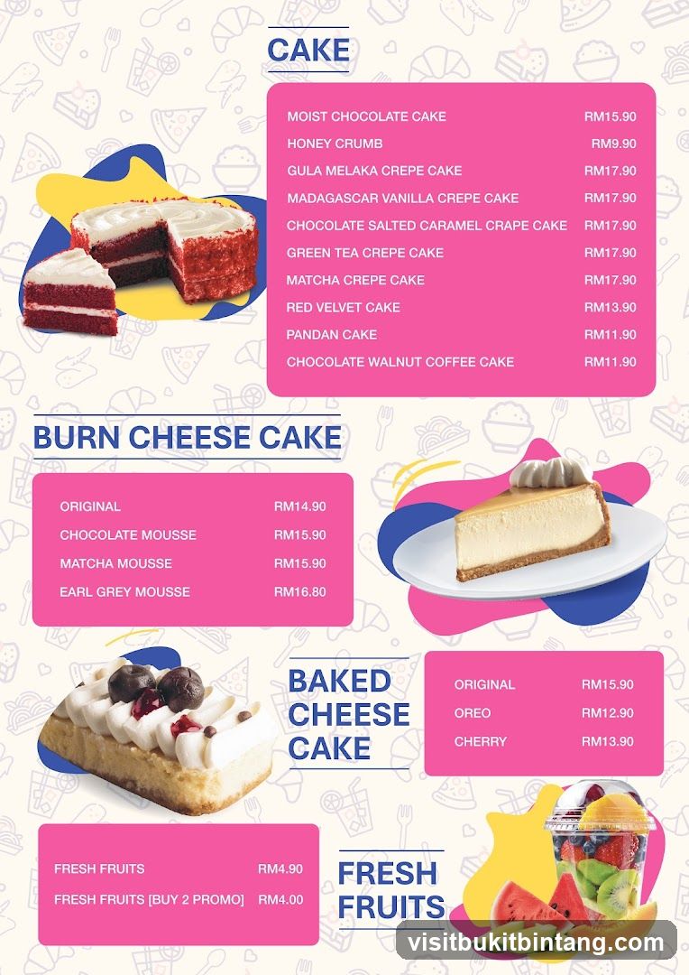 Dessert Menu