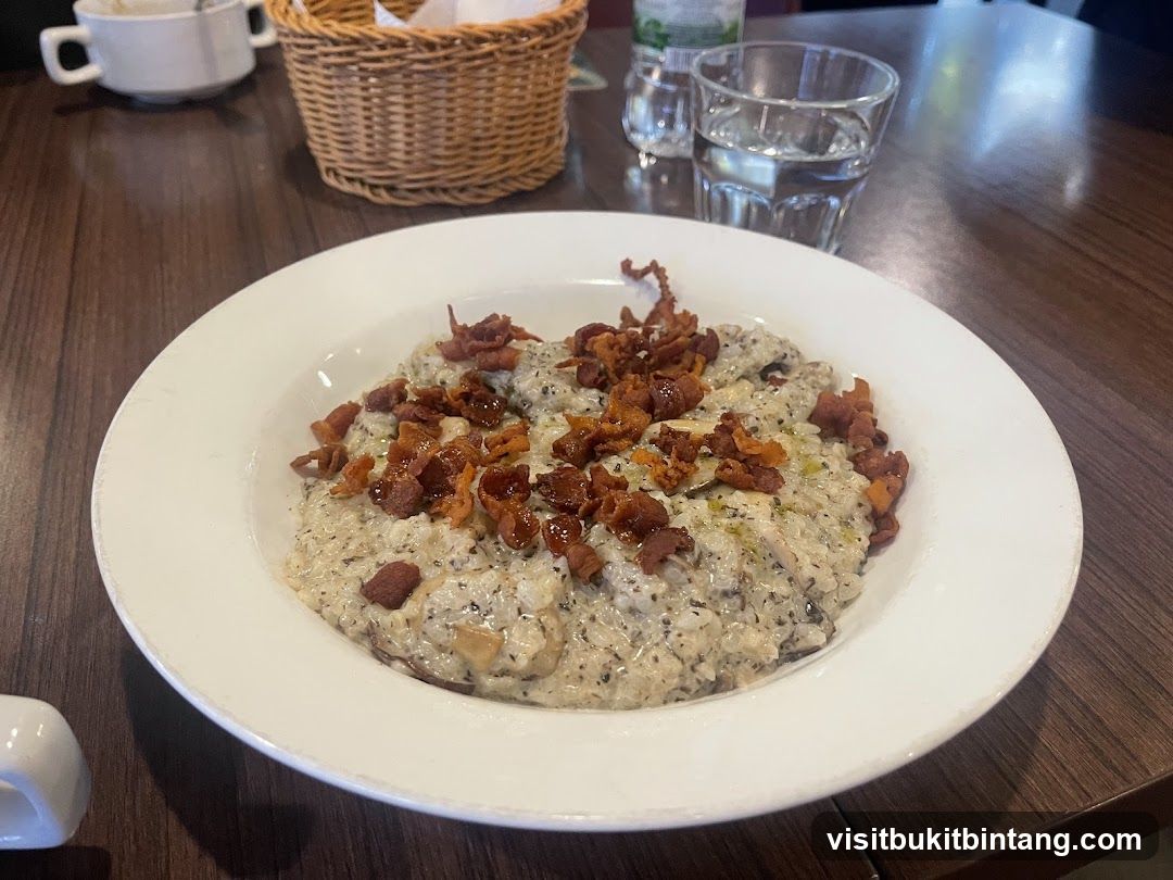 Mushroom Risotto with Bacon