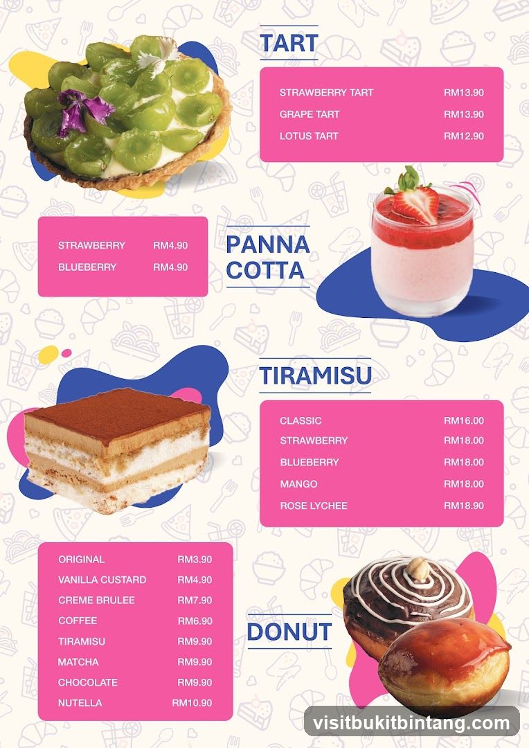 Dessert Menu