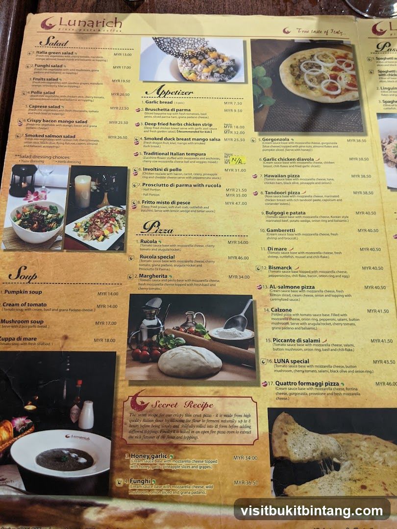 Lunarich Pizza, Pasta & Coffee