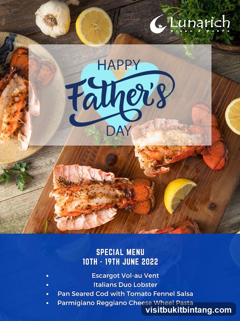 Happy Father's Day Special Menu