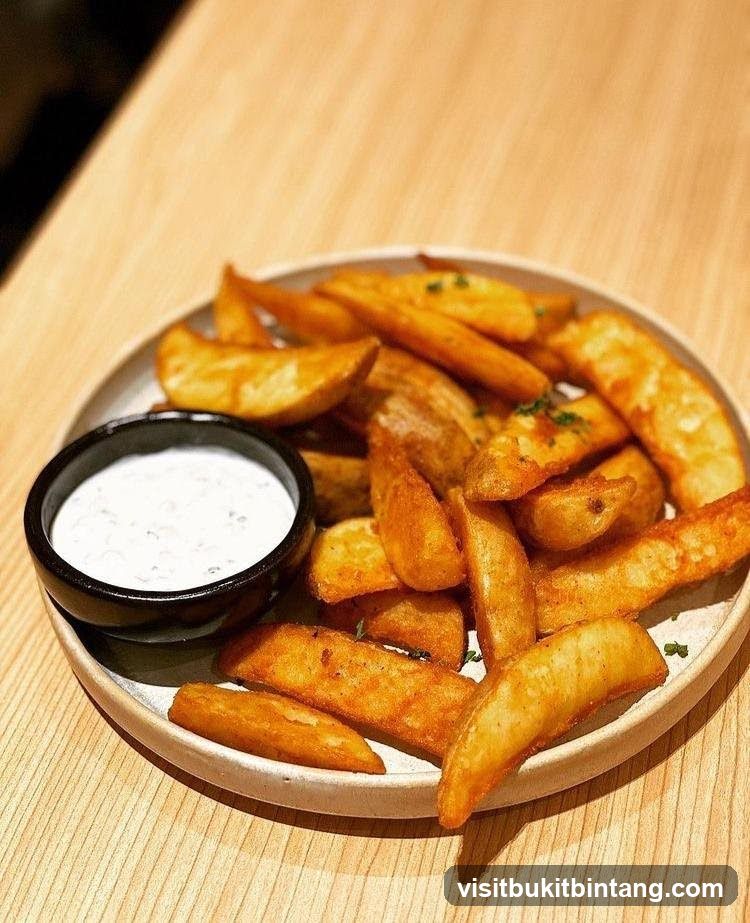 Potato Wedges with Dip