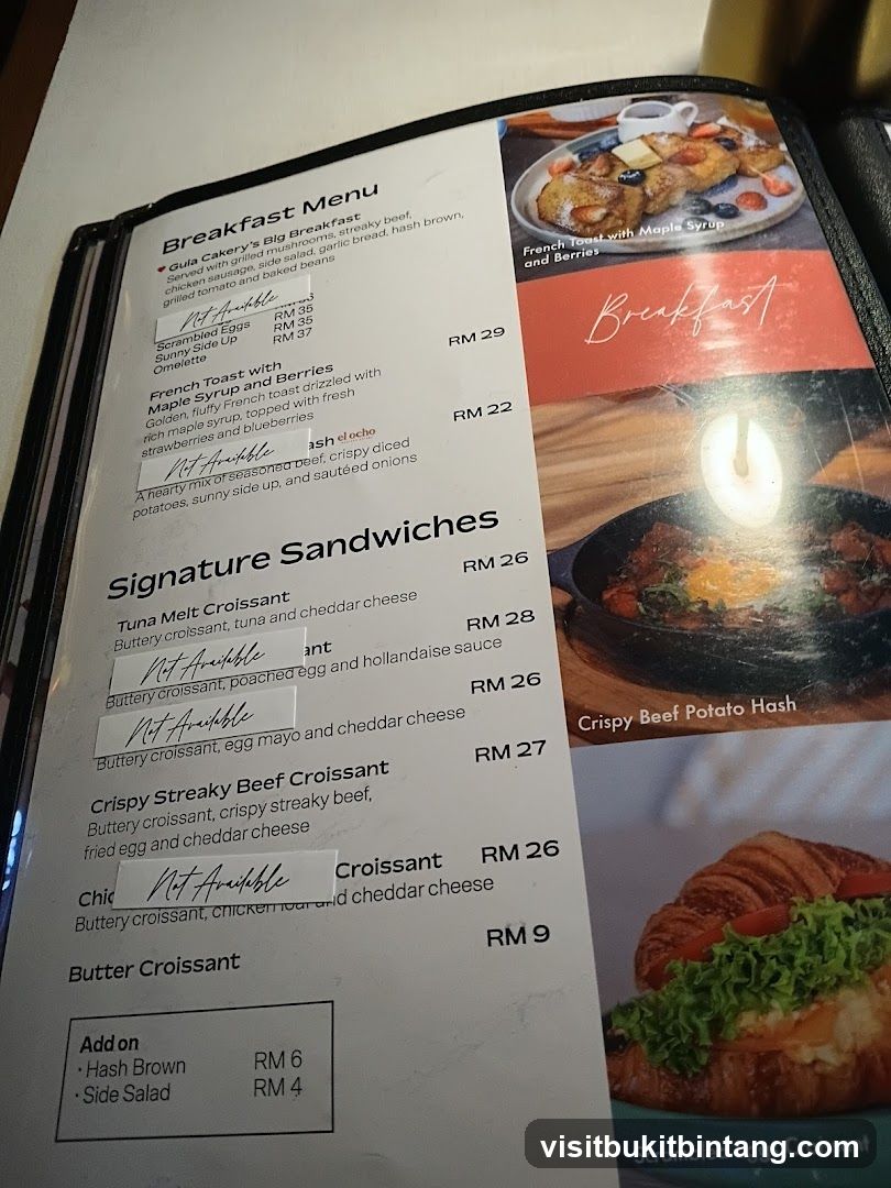 Breakfast Menu