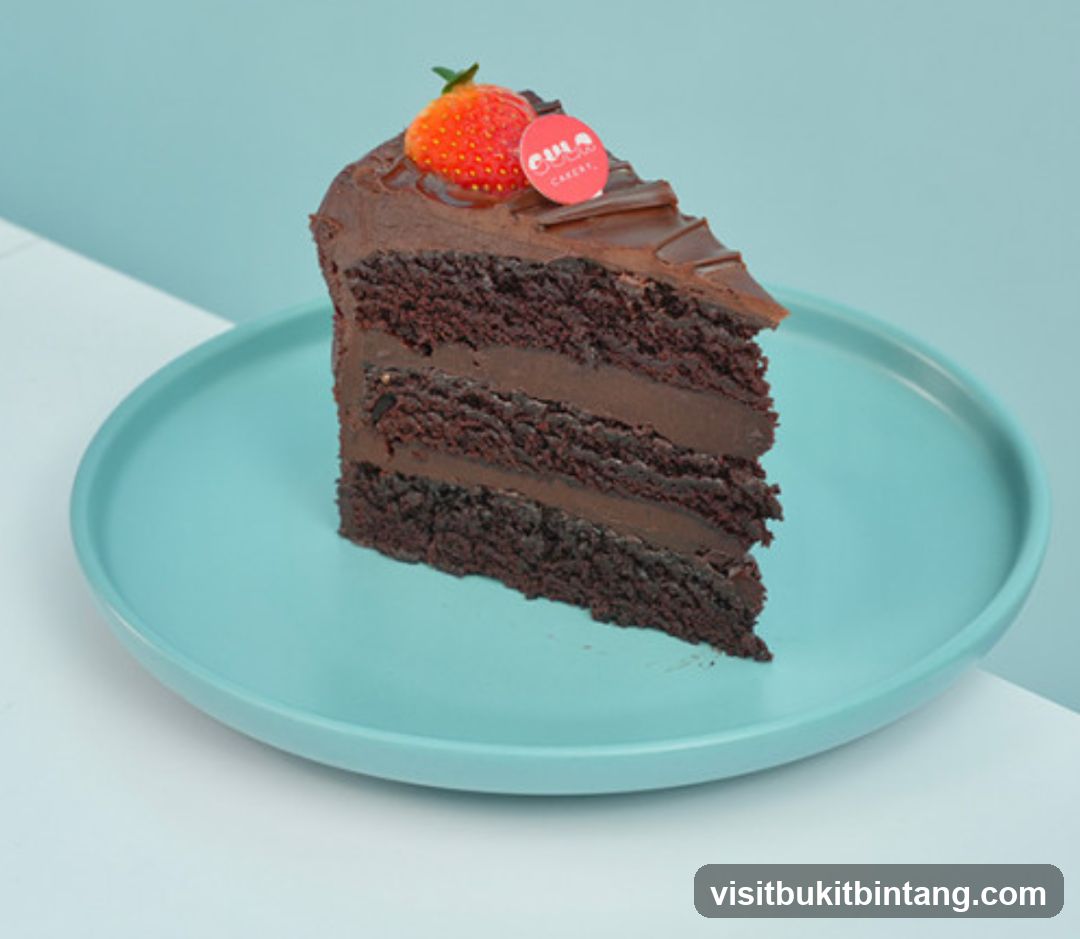 Slice of Chocolate Cake