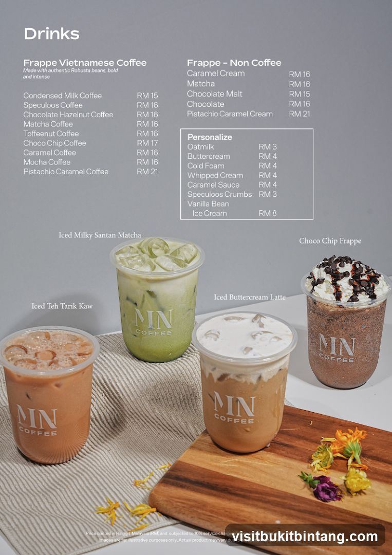 Drinks Menu