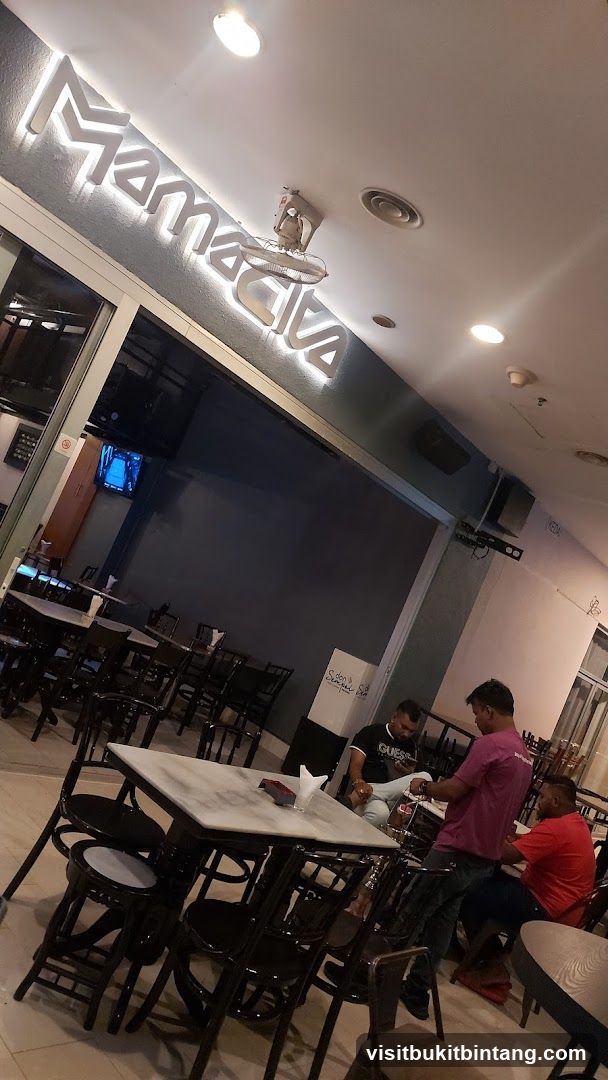 Restaurant Interior with Signage