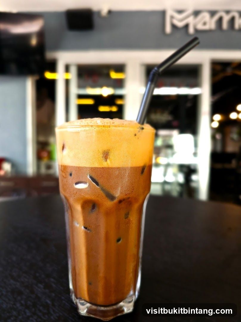 Iced Coffee with Foam
