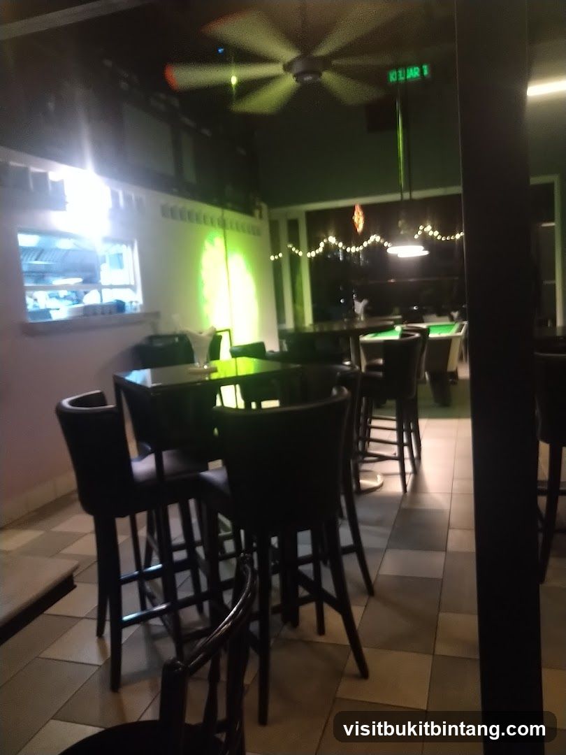 Bar Interior with Pool Table