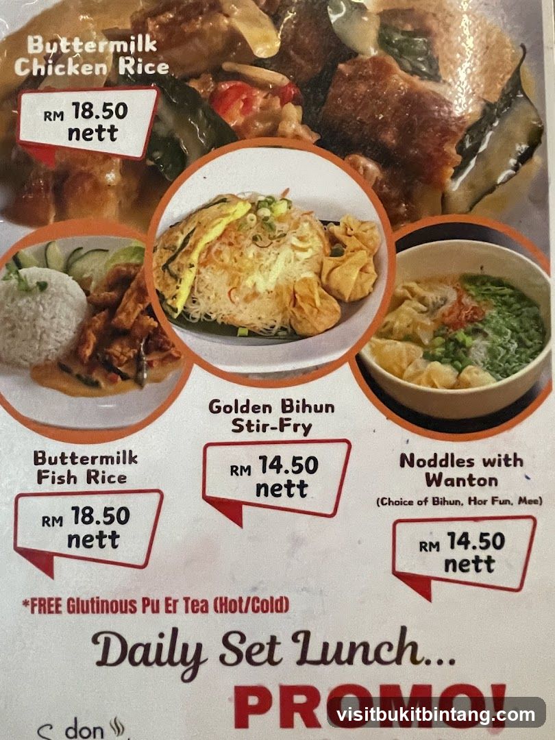 Daily Set Lunch Promo