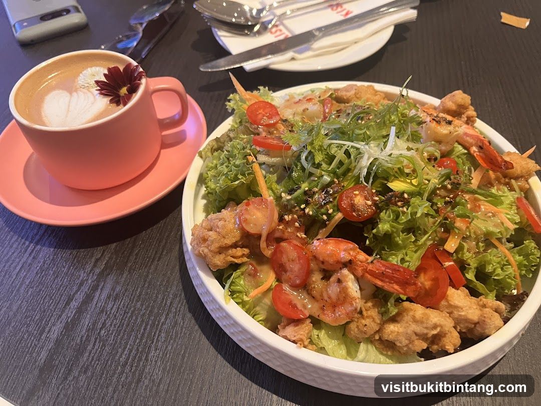 Shrimp Salad and Coffee