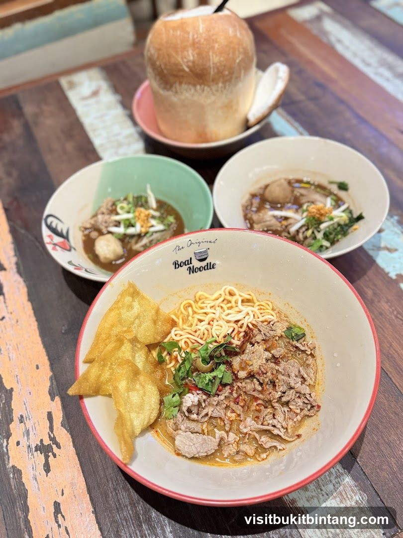 Noodle Bowls and Coconut Drink