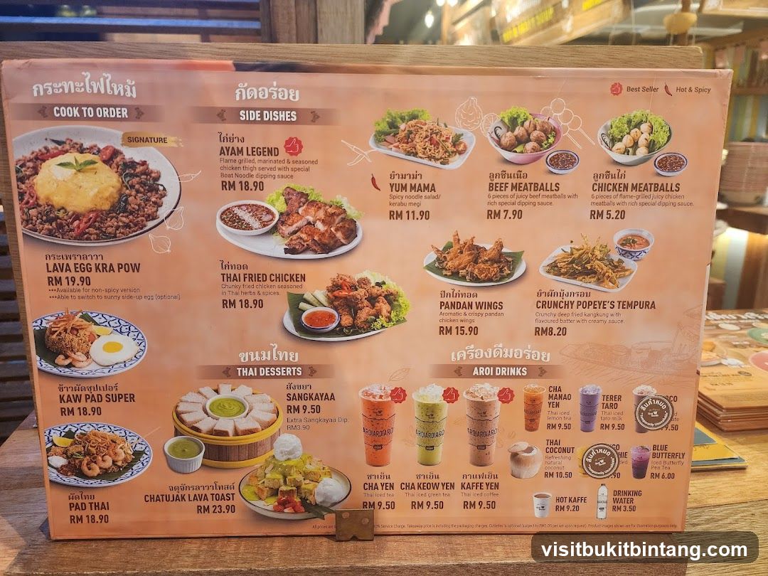 Thai Menu