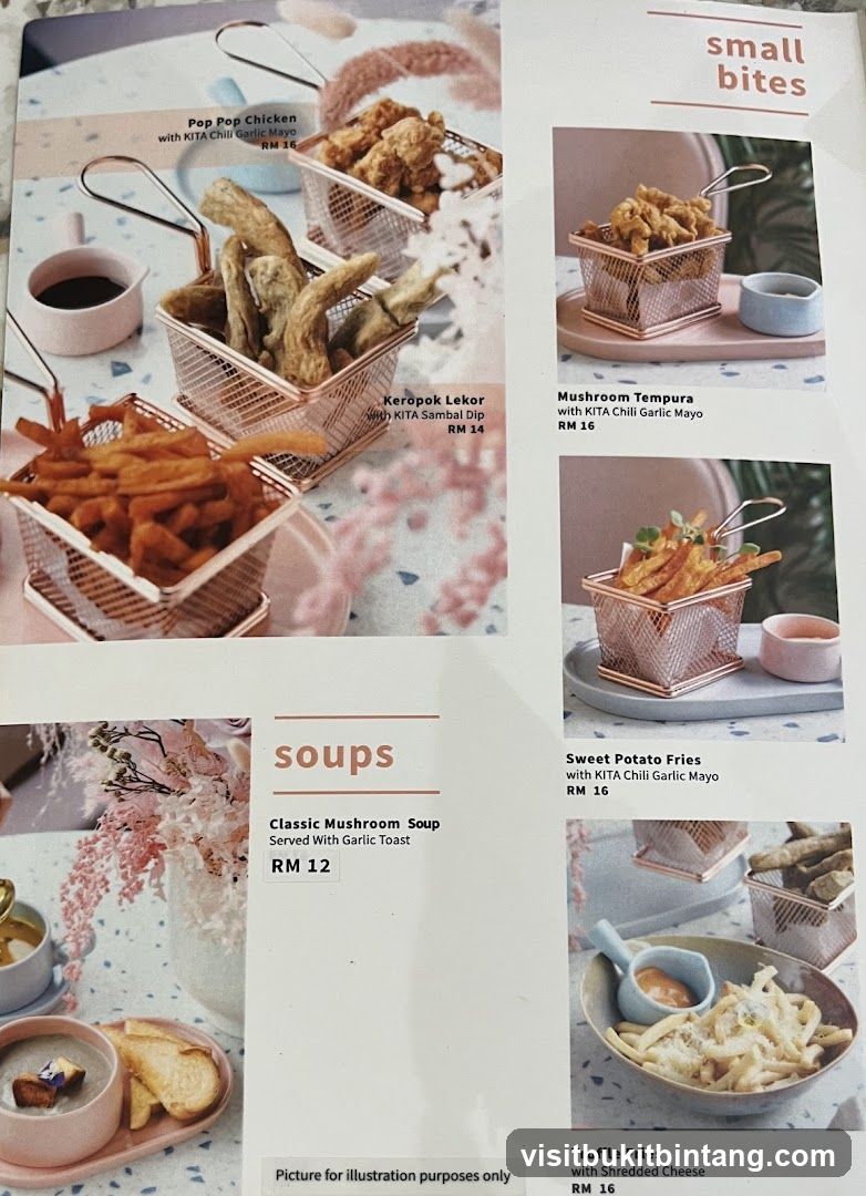 Small Bites and Soups Menu