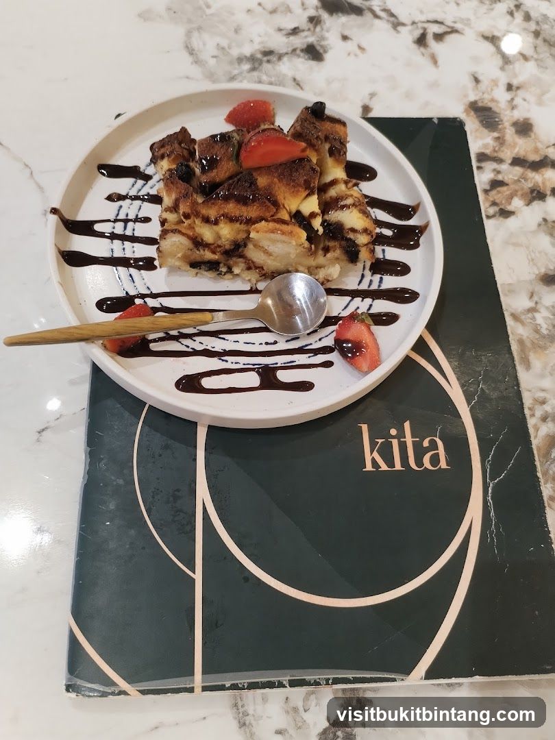 Dessert with Chocolate Drizzle