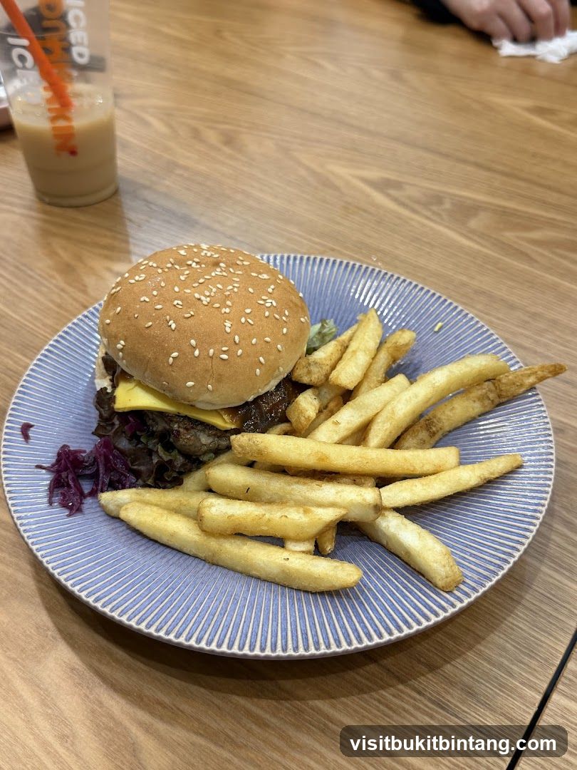 Burger and Fries