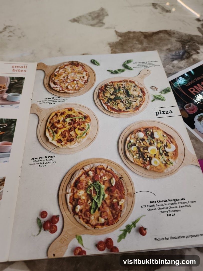 Pizza Menu