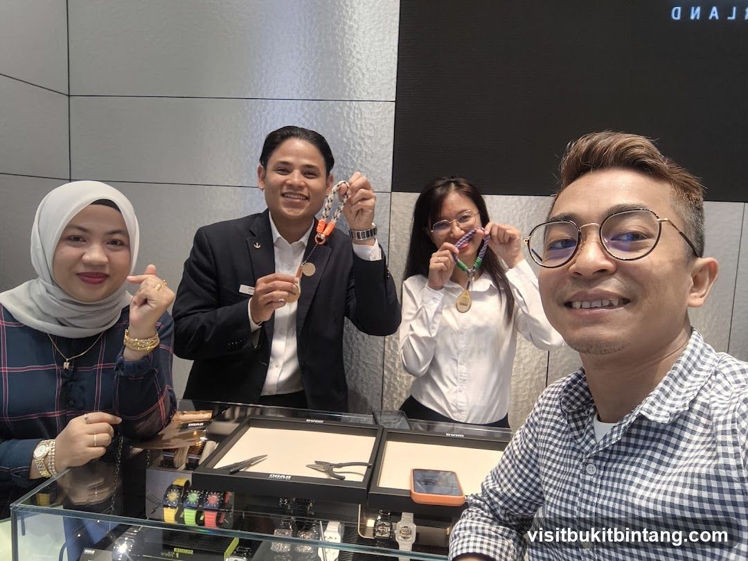 People posing for a selfie in a store