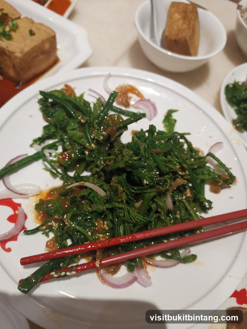 Stir-fried Greens with Onions