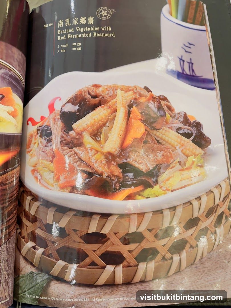 Braised Vegetables with Red Fermented Beancurd