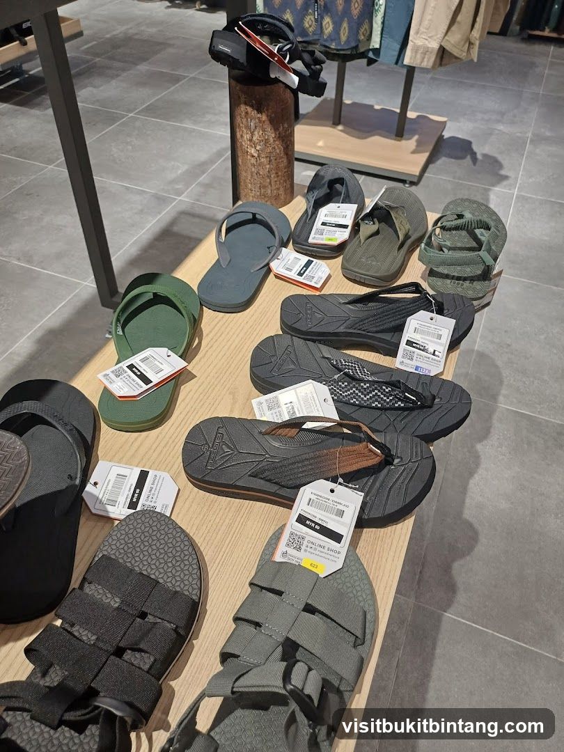Sandals and Flip-flops Display