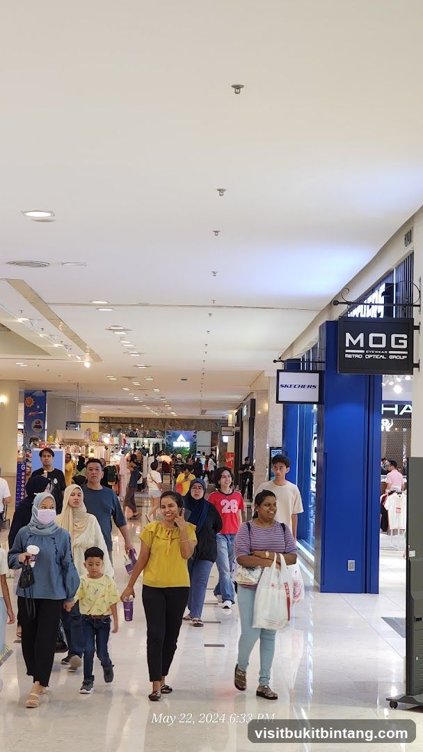 People walking in a mall