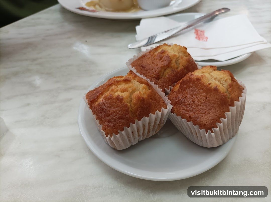 Three Muffins on a Plate