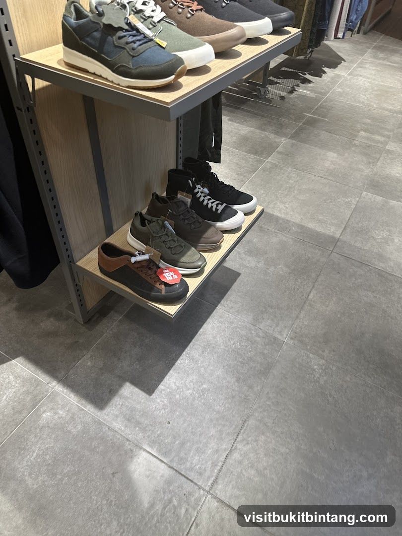 Shoes on display