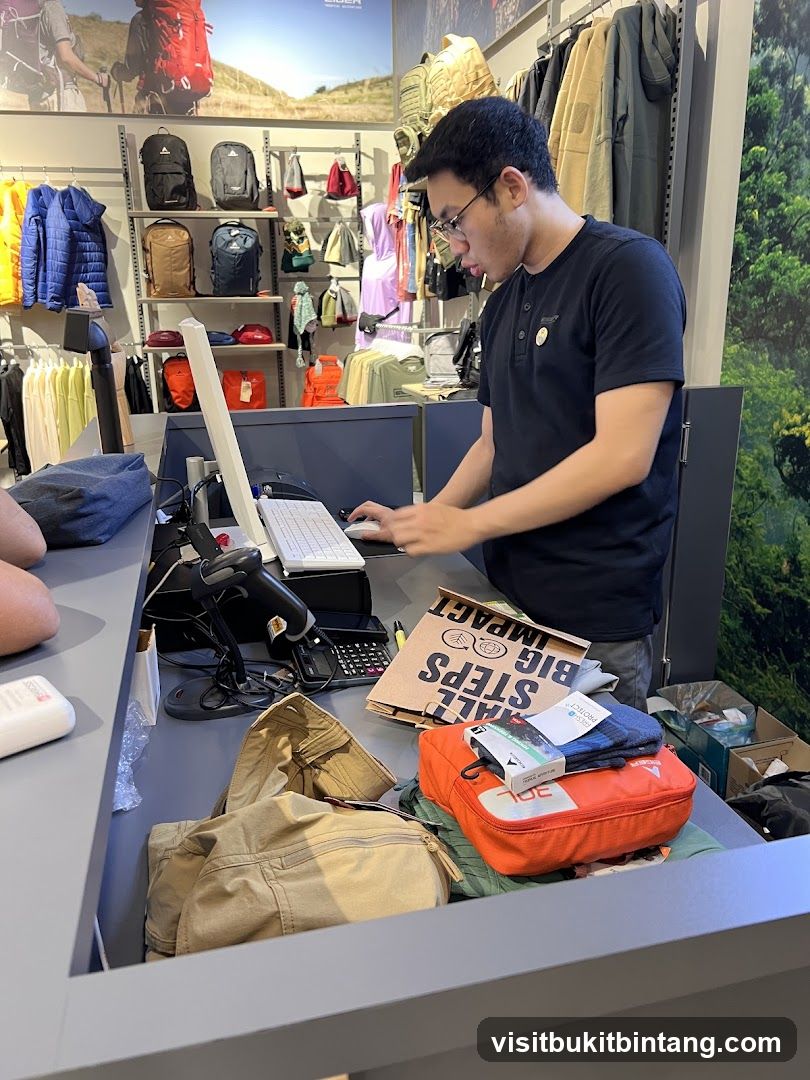 Cashier at Counter