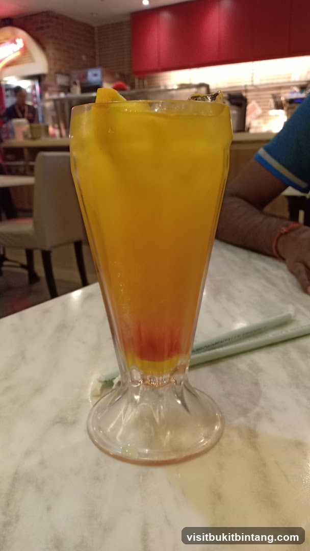 Orange and Red Layered Drink