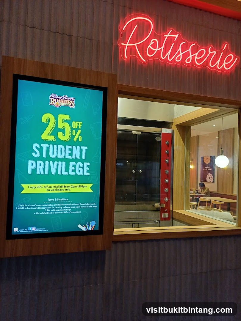 Rotisserie Student Privilege Advertisement