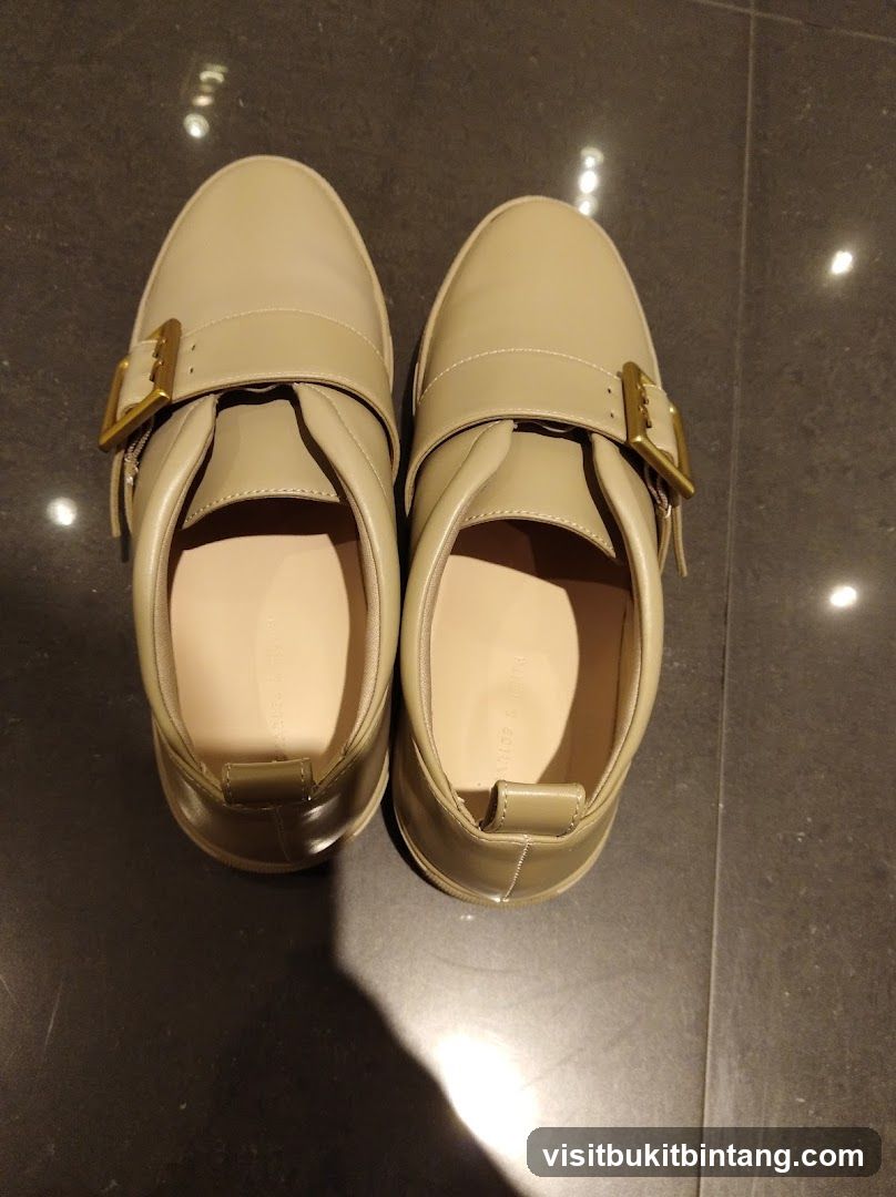 Beige Monk Strap Shoes