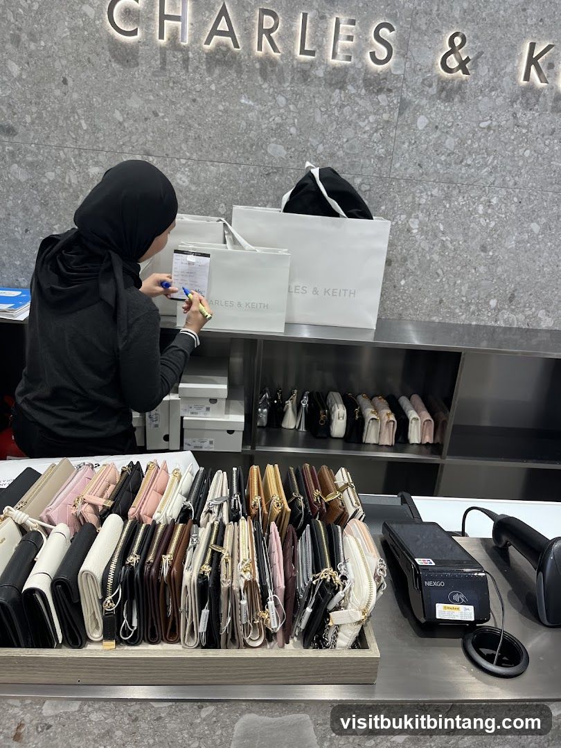 Checkout Counter at Charles & Keith