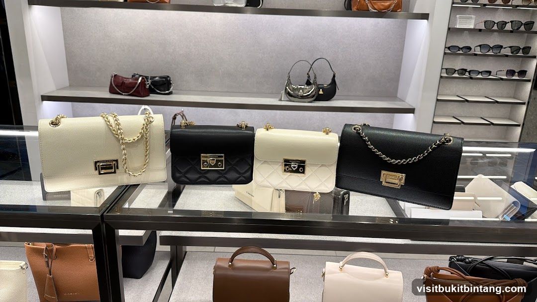 Handbags and Sunglasses Display