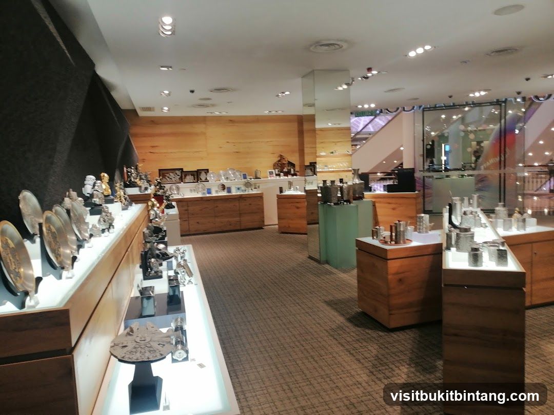 Display of decorative items in a store
