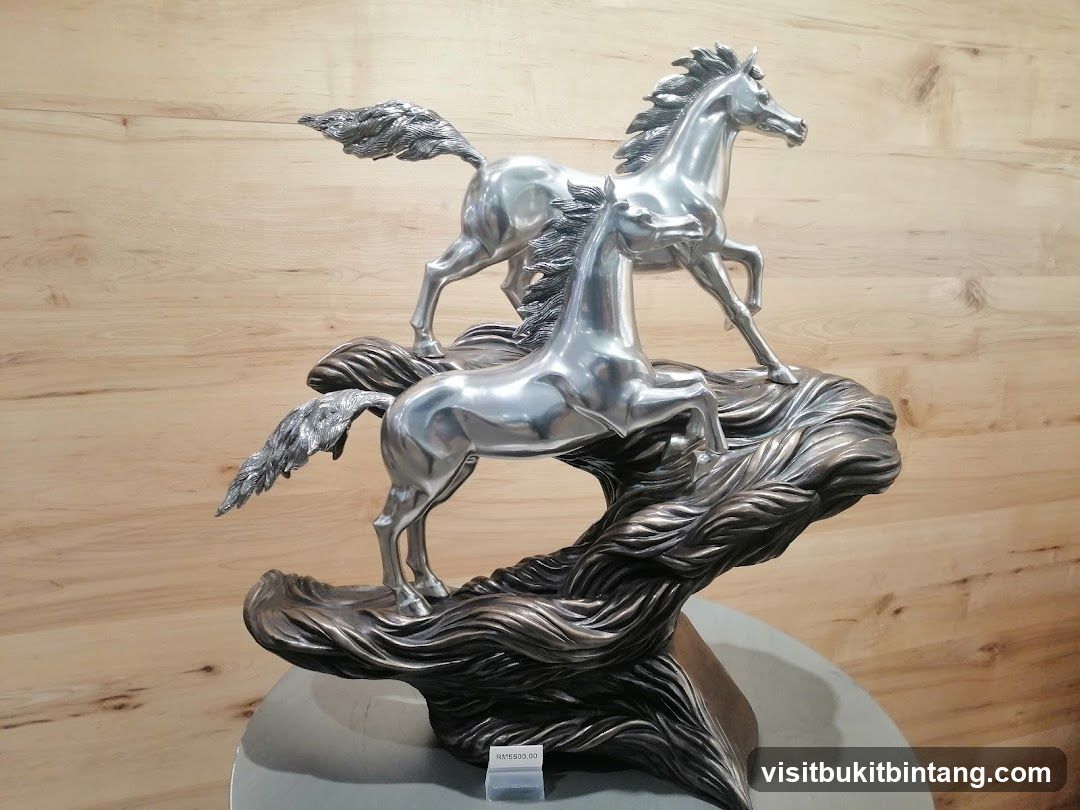 Sculpture of two horses