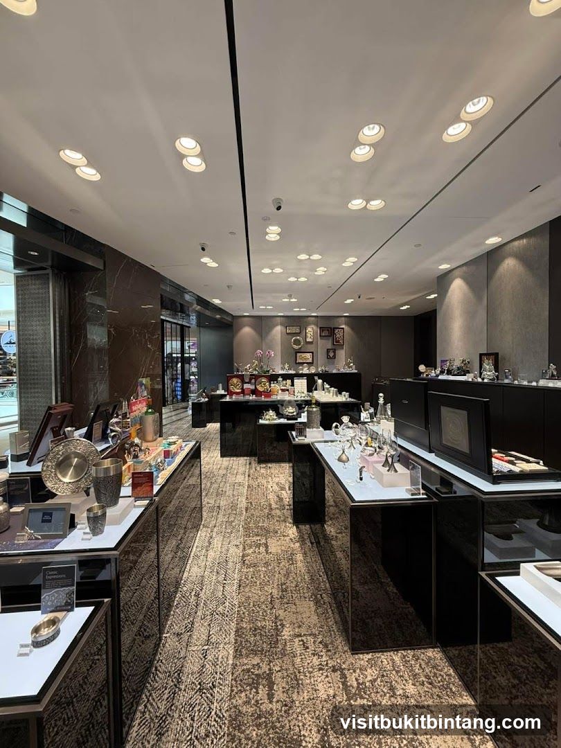 Interior of a luxury retail store