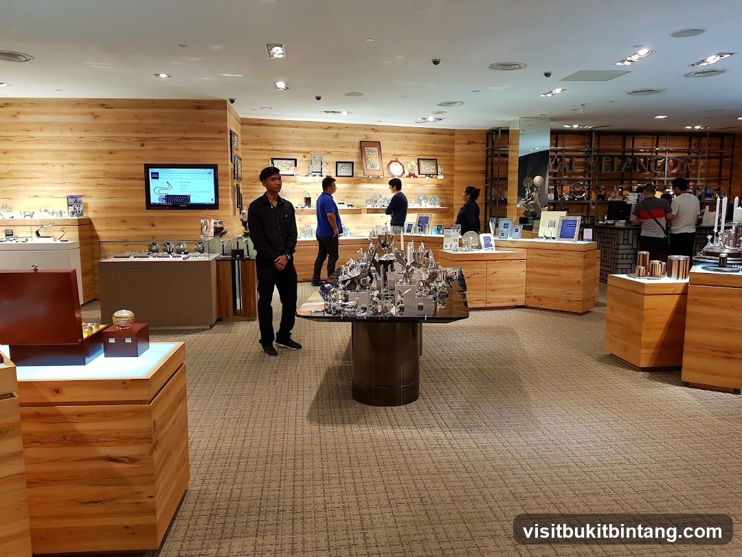 Interior of a luxury goods store