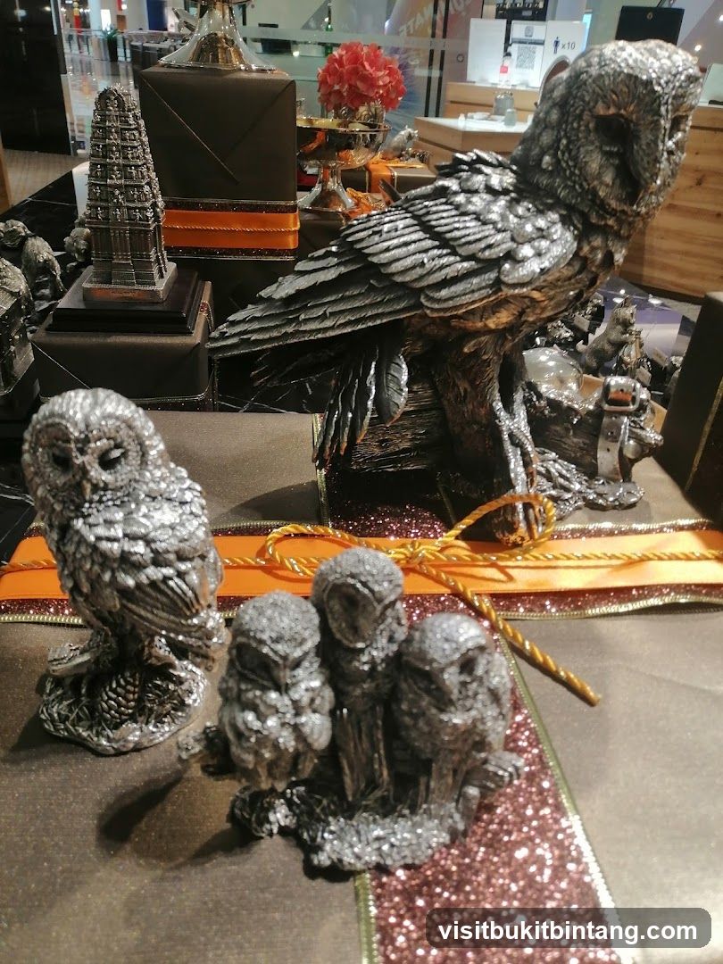 Owl Figurines Display