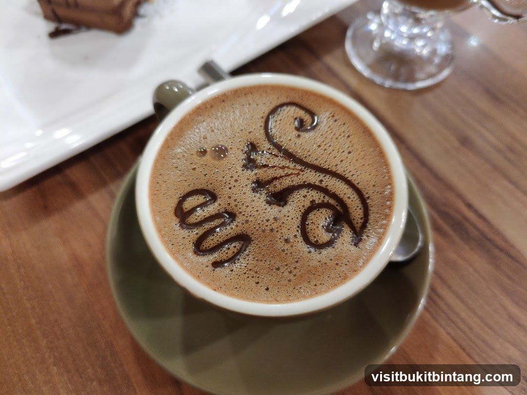 Coffee with Chocolate Art