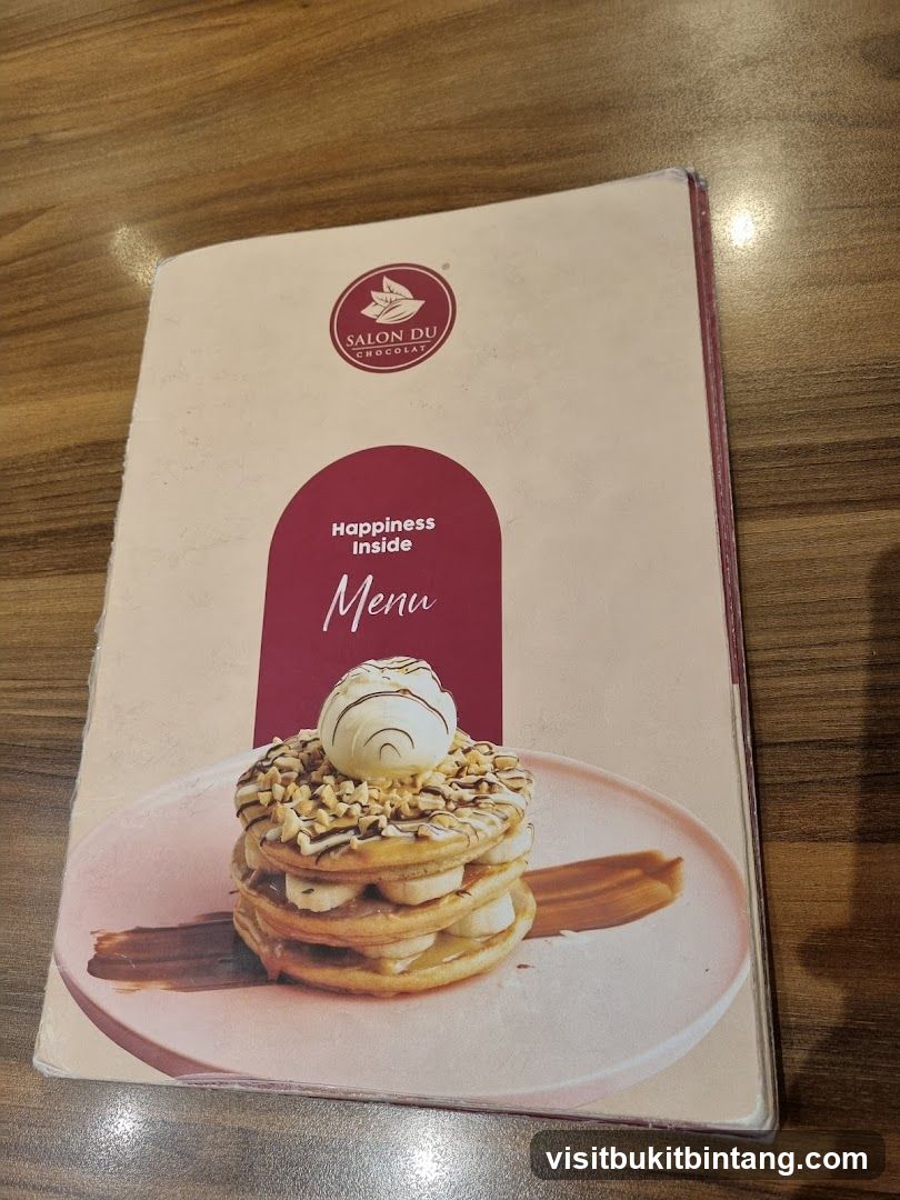 Salon Du Chocolat Menu