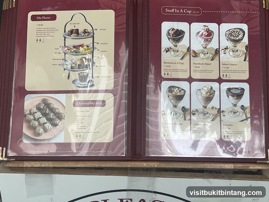 Dessert Menu