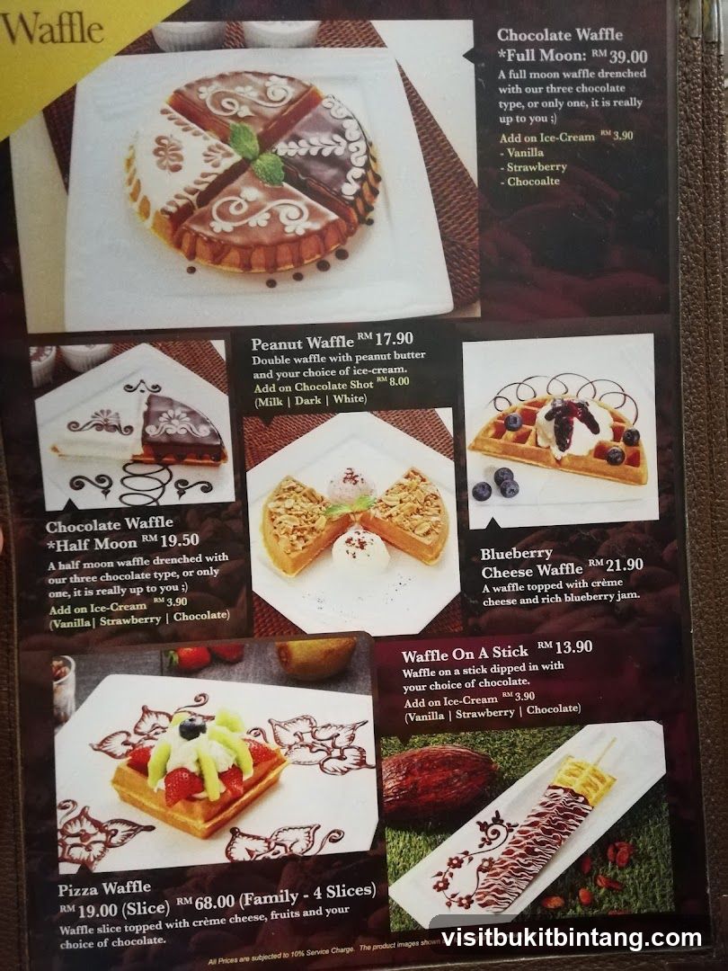 Waffle Menu