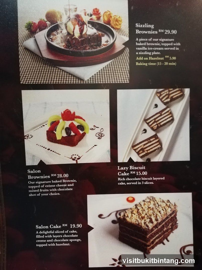 Dessert Menu