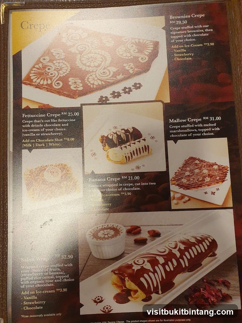 Crepe Menu