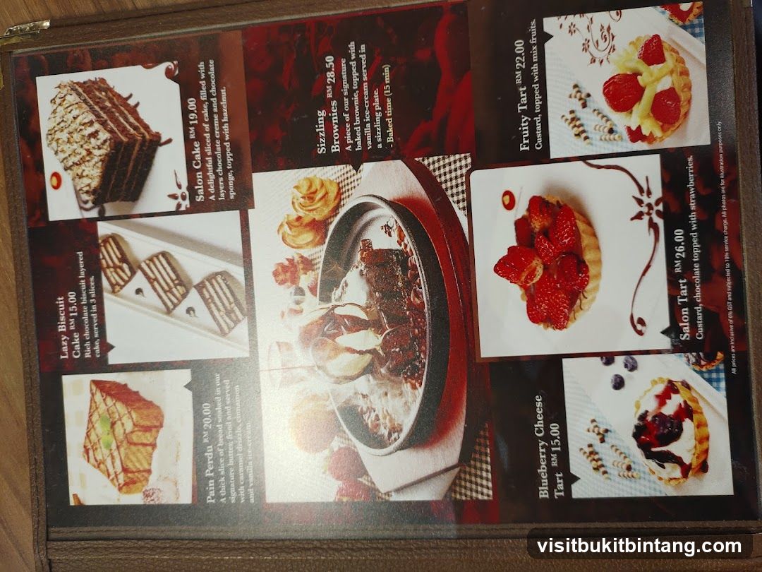 Dessert Menu