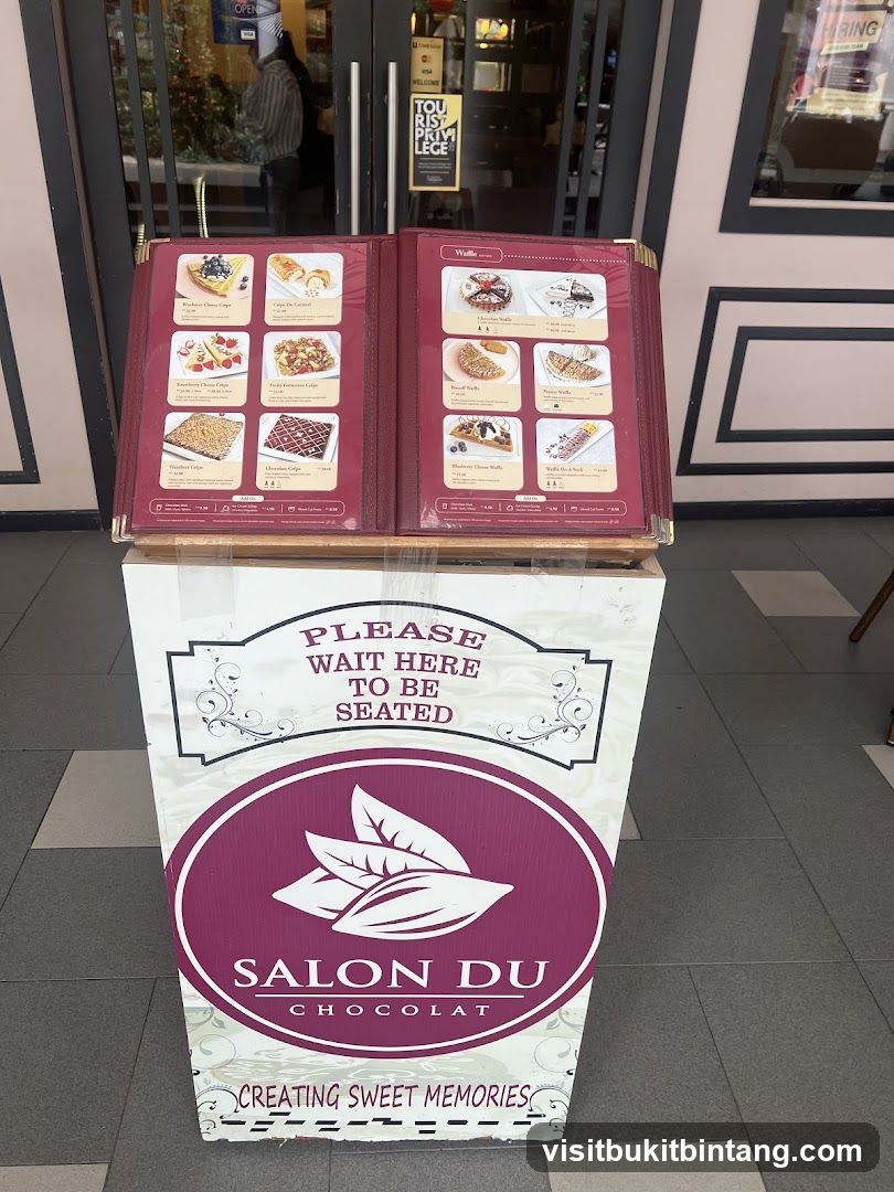 Salon Du Chocolat Menu