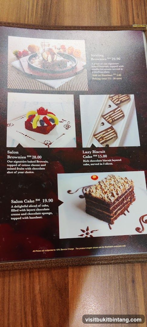 Dessert Menu